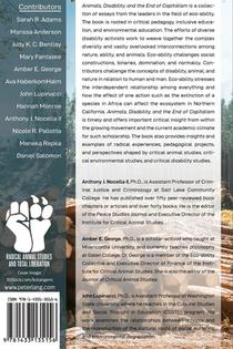 Animals, Disability, and the End of Capitalism achterzijde