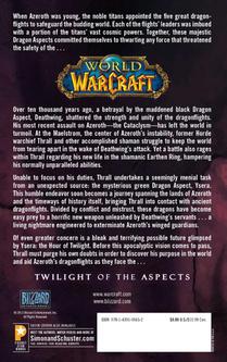 World of Warcraft: Thrall: Twilight of the Aspects achterzijde