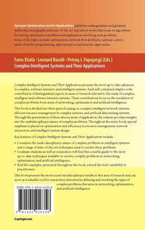 Complex Intelligent Systems and Their Applications achterzijde