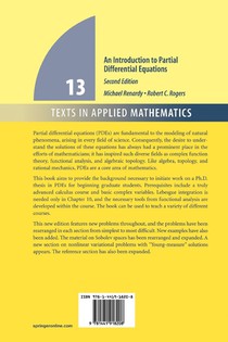 An Introduction to Partial Differential Equations achterzijde