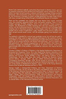 Monte Carlo Statistical Methods achterzijde