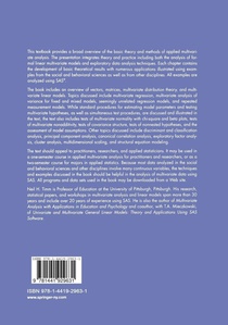 Applied Multivariate Analysis achterzijde