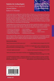 Statistics for Archaeologists achterzijde