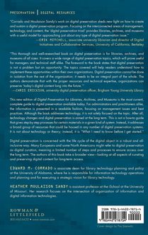 Digital Preservation for Libraries, Archives, and Museums achterzijde