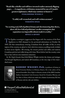 Night Canada Stood Still, The achterzijde