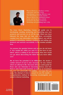 Snow Storm Marketing Course achterzijde