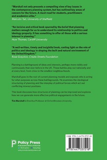 The Politics and Ideology of Planning achterzijde
