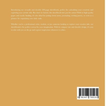 Blank 200-Page Square Sketchbook achterzijde