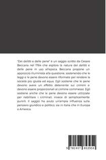 Dei delitti e delle pene achterzijde
