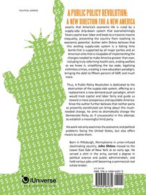 A Public Policy Revolution Ending Four Decades ( 1970-2010 ) of Economic Stagnation and Three Decades ( 1980-2010 ) of Growing Income Inequality in achterzijde