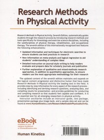 Research Methods in Physical Activity achterzijde