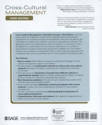 Cross-Cultural Management: Essential Concepts achterzijde