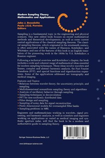 Modern Sampling Theory achterzijde