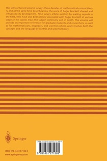 Mathematical Control Theory achterzijde