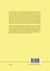 Diagnosis and Management of Malignant Solid Tumors in Infants and Children achterzijde