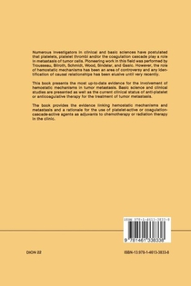 Hemostatic Mechanisms and Metastasis achterzijde