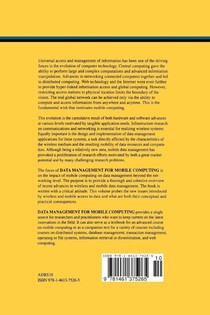 Data Management for Mobile Computing achterzijde