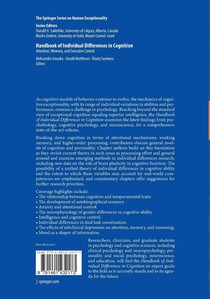 Handbook of Individual Differences in Cognition achterzijde