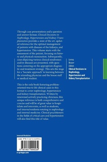 Clinical Decisions in Nephrology, Hypertension and Kidney Transplantation achterzijde