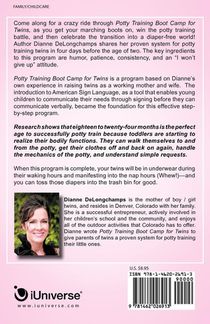 Potty Training Boot Camp for Twins achterzijde