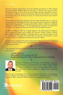 Corporate Governance Framework in Nigeria achterzijde