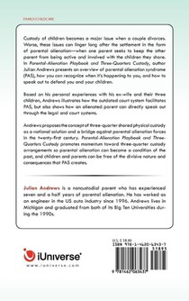Parental-Alienation Playbook and Three-Quarters Custody achterzijde