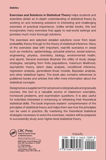 Exercises and Solutions in Statistical Theory achterzijde