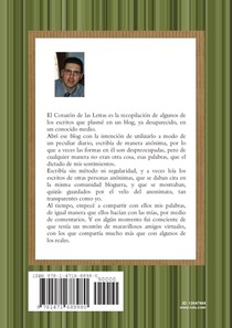 EL CORAZÓN DE LAS LETRAS achterzijde