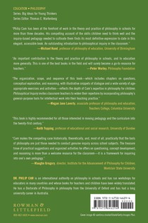 Philosophical Inquiry achterzijde