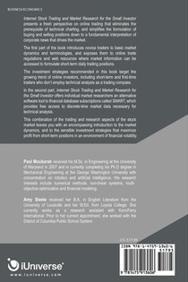 Internet Stock Trading and Market Research for the Small Investor achterzijde