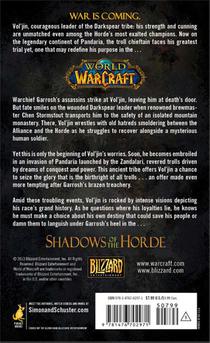 World of Warcraft: Vol'jin: Shadows of the Horde achterzijde