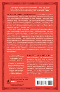The Short Stories of Ernest Hemingway achterzijde