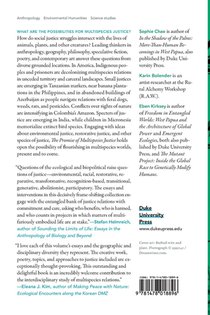 The Promise of Multispecies Justice achterzijde