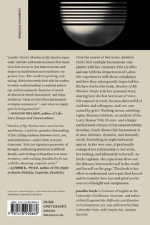 Shadow of My Shadow achterzijde