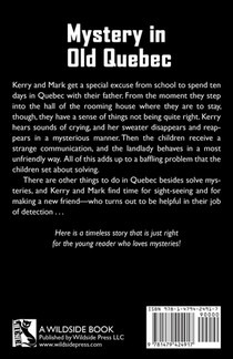 Mystery in Old Quebec achterzijde