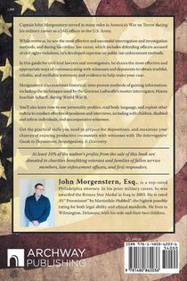 The Interrogators' Guide to Depositions, Investigations, & Discovery achterzijde