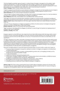 Principles of Emergency Management and Emergency Operations Centers (EOC) achterzijde