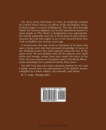 The Old Santa Fe Trail, the Story of a Great Highway achterzijde