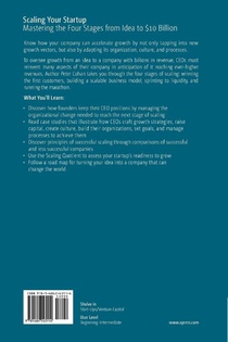 Scaling Your Startup achterzijde