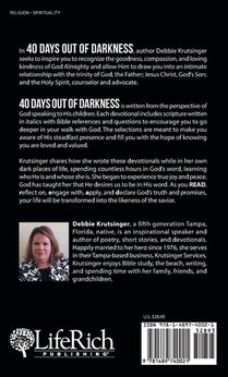 40 Days out of Darkness achterzijde
