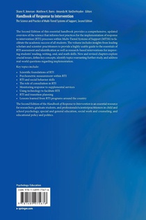 Handbook of Response to Intervention achterzijde