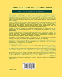 Mathematical Physiology achterzijde