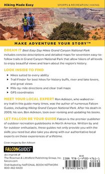Best Easy Day Hikes Grand Canyon National Park achterzijde