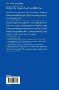 Handbook on the Neuropsychology of Traumatic Brain Injury achterzijde