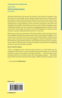 Understanding Analysis achterzijde