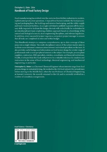 Handbook of Food Factory Design achterzijde