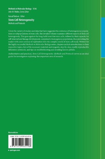 Stem Cell Heterogeneity achterzijde