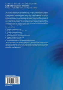 Handbook of Response to Intervention achterzijde