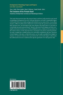 The Evolution of the Primate Hand achterzijde
