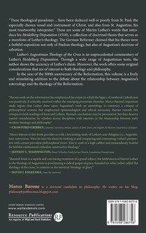 Luther's Augustinian Theology of the Cross achterzijde